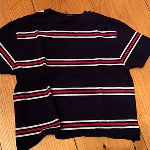 Brandy melville red striped jamie top